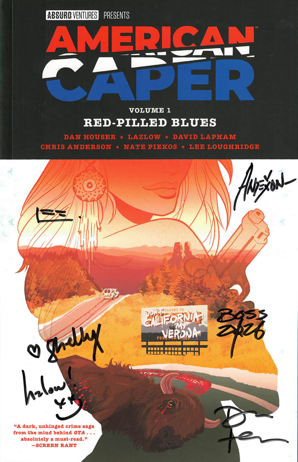 American Caper Signed Trade Paperback Volume One Giveaway